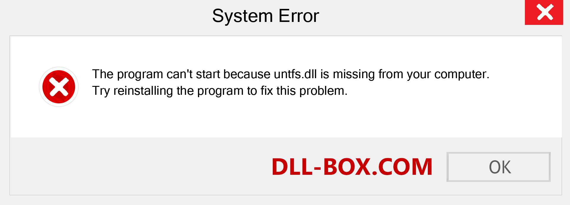  untfs.dll file is missing?. Download for Windows 7, 8, 10 - Fix  untfs dll Missing Error on Windows, photos, images